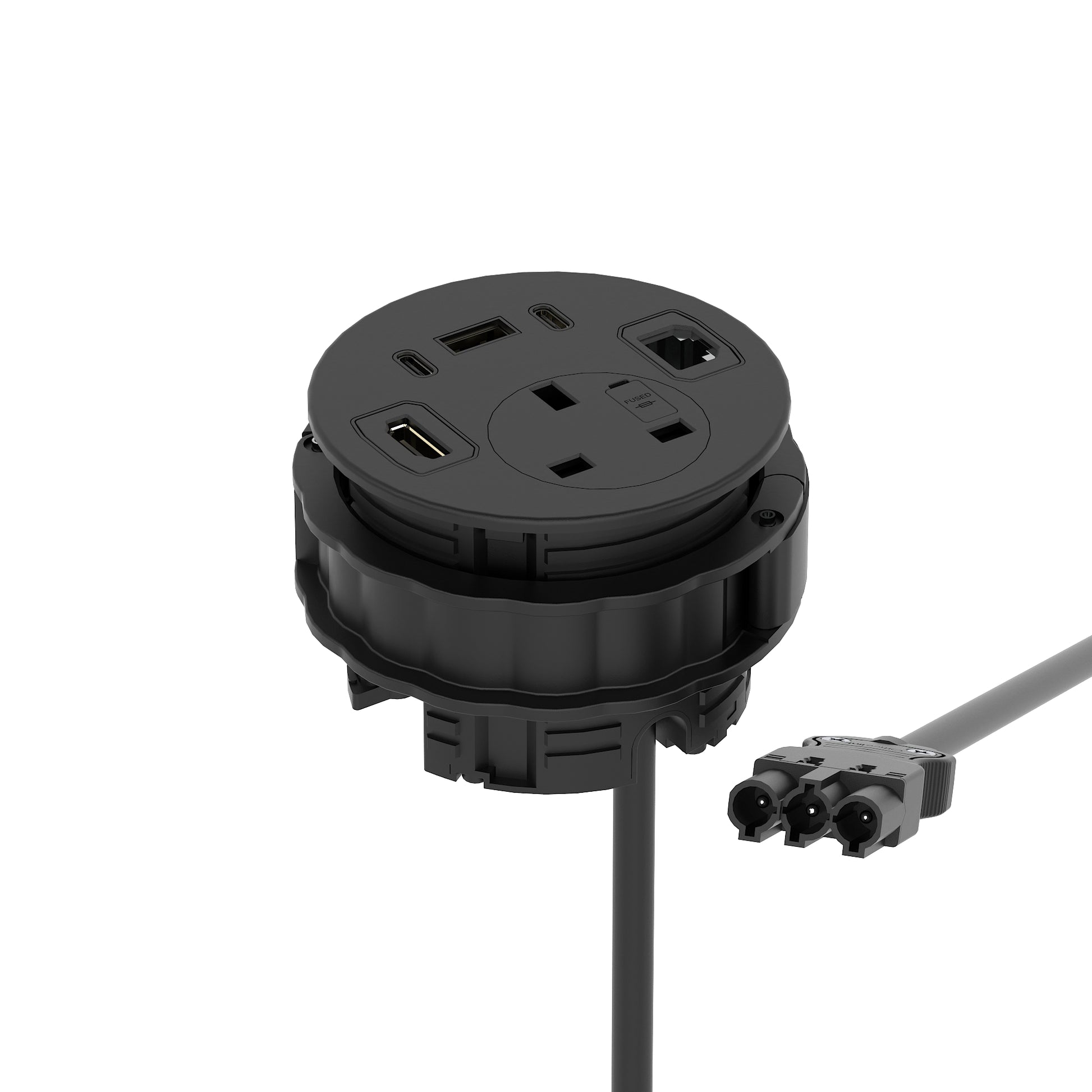 Impulse Round Power Unit Module 1x Socket