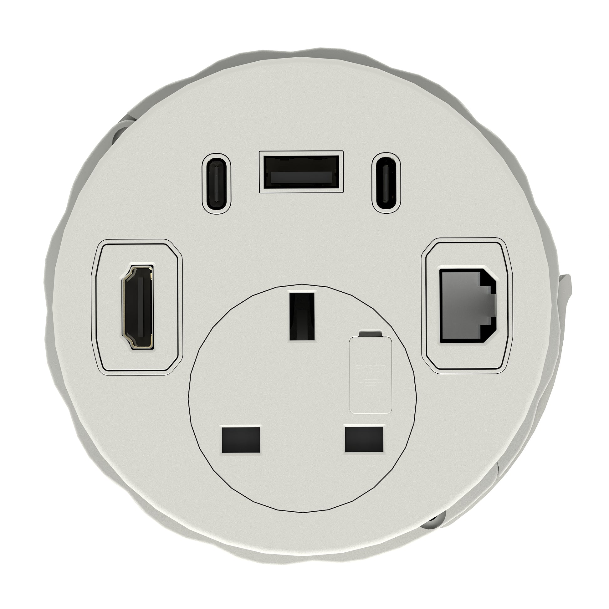 Impulse Round Power Unit Module 1x Socket