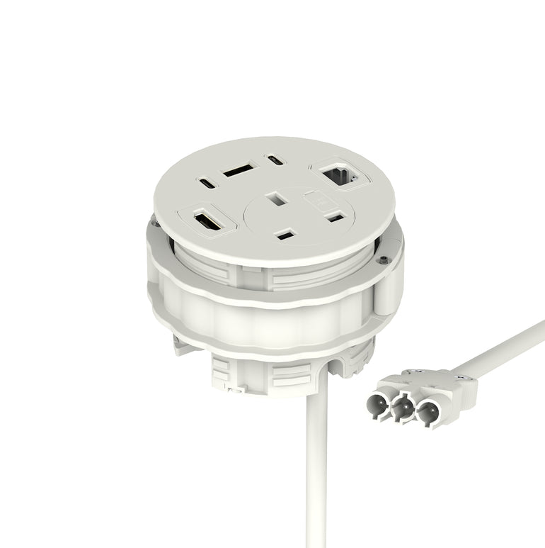 Impulse Round Power Unit Module 1x Socket