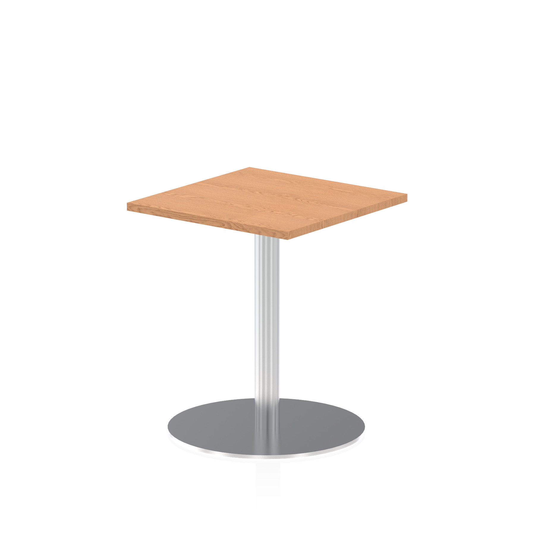 Italia Square Poseur Table Silver Leg