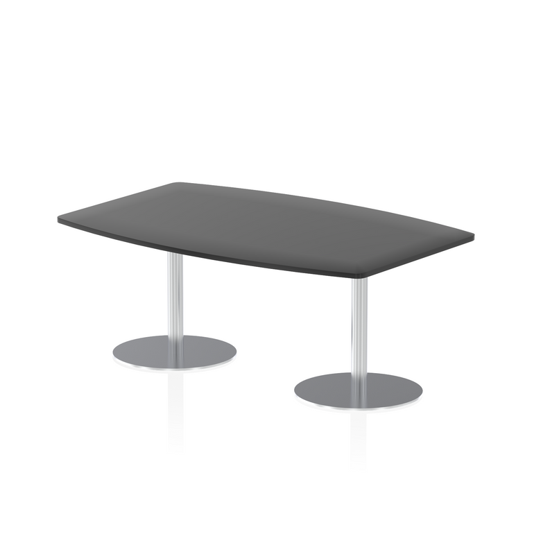 Italia High Gloss Boardroom Table Silver Leg