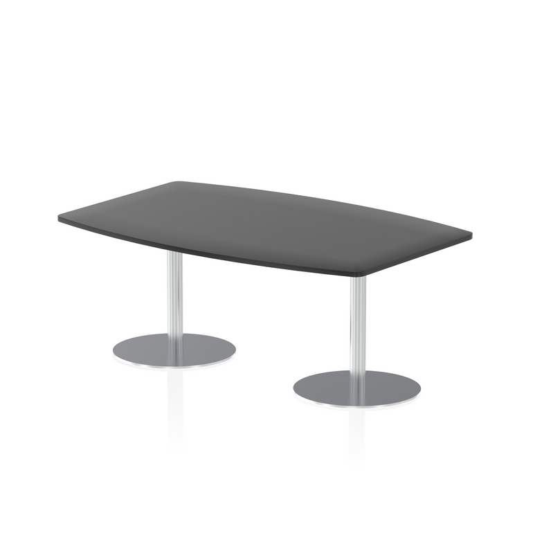 Italia High Gloss Boardroom Table Silver Leg