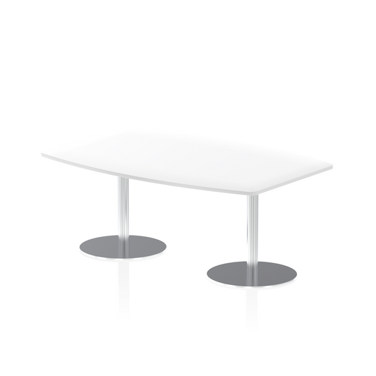 Italia High Gloss Boardroom Table Silver Leg