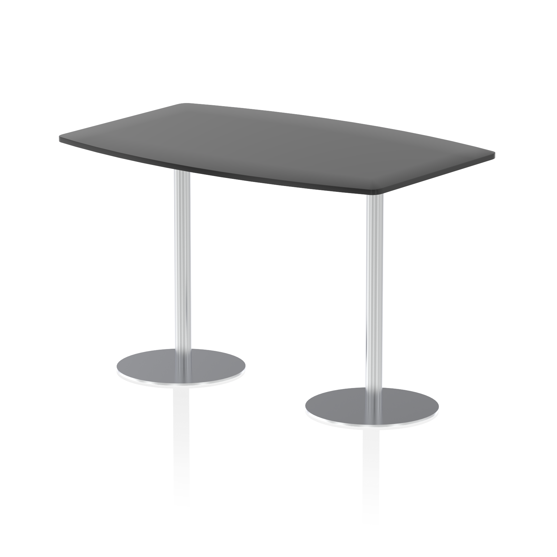 Italia High Gloss Boardroom Table Silver Leg