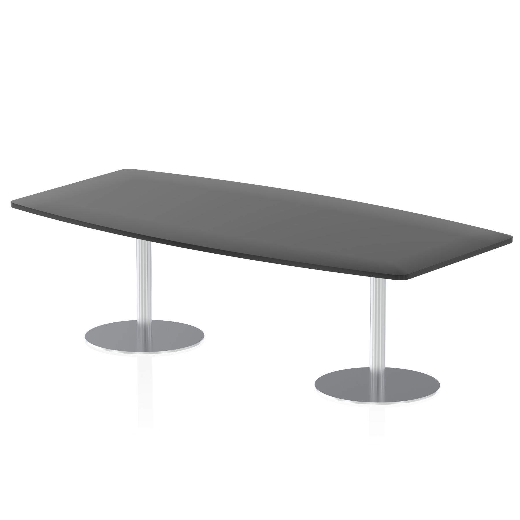 Italia High Gloss Boardroom Table Silver Leg