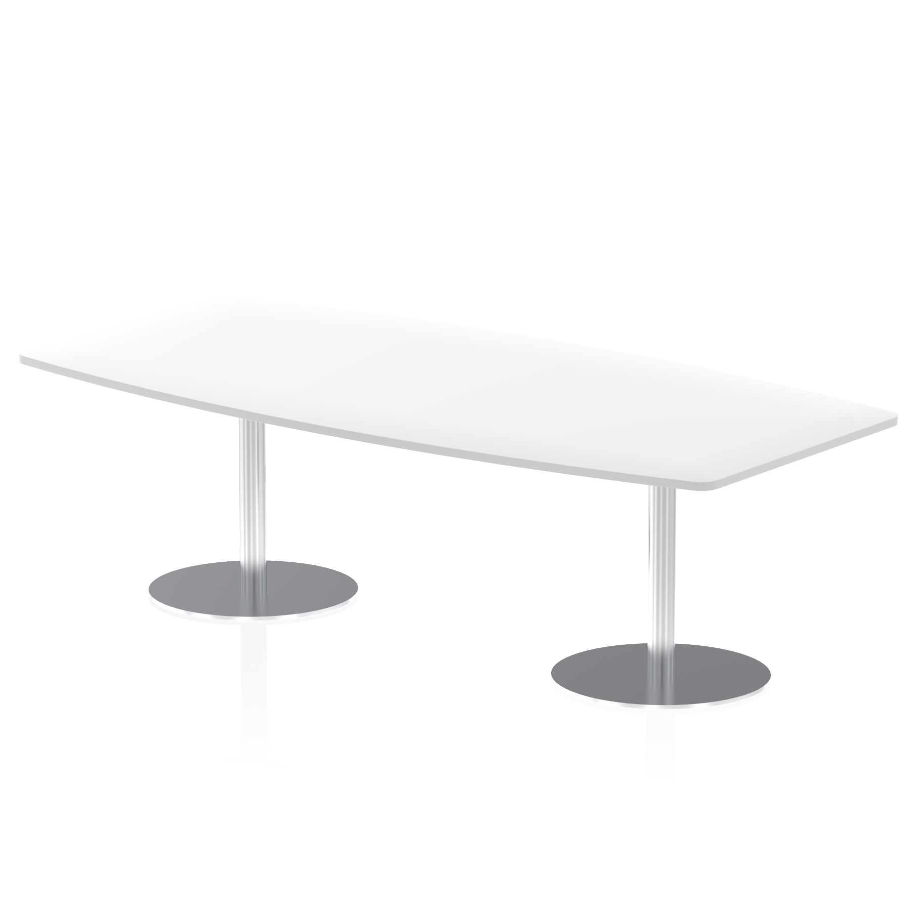 Italia High Gloss Boardroom Table Silver Leg