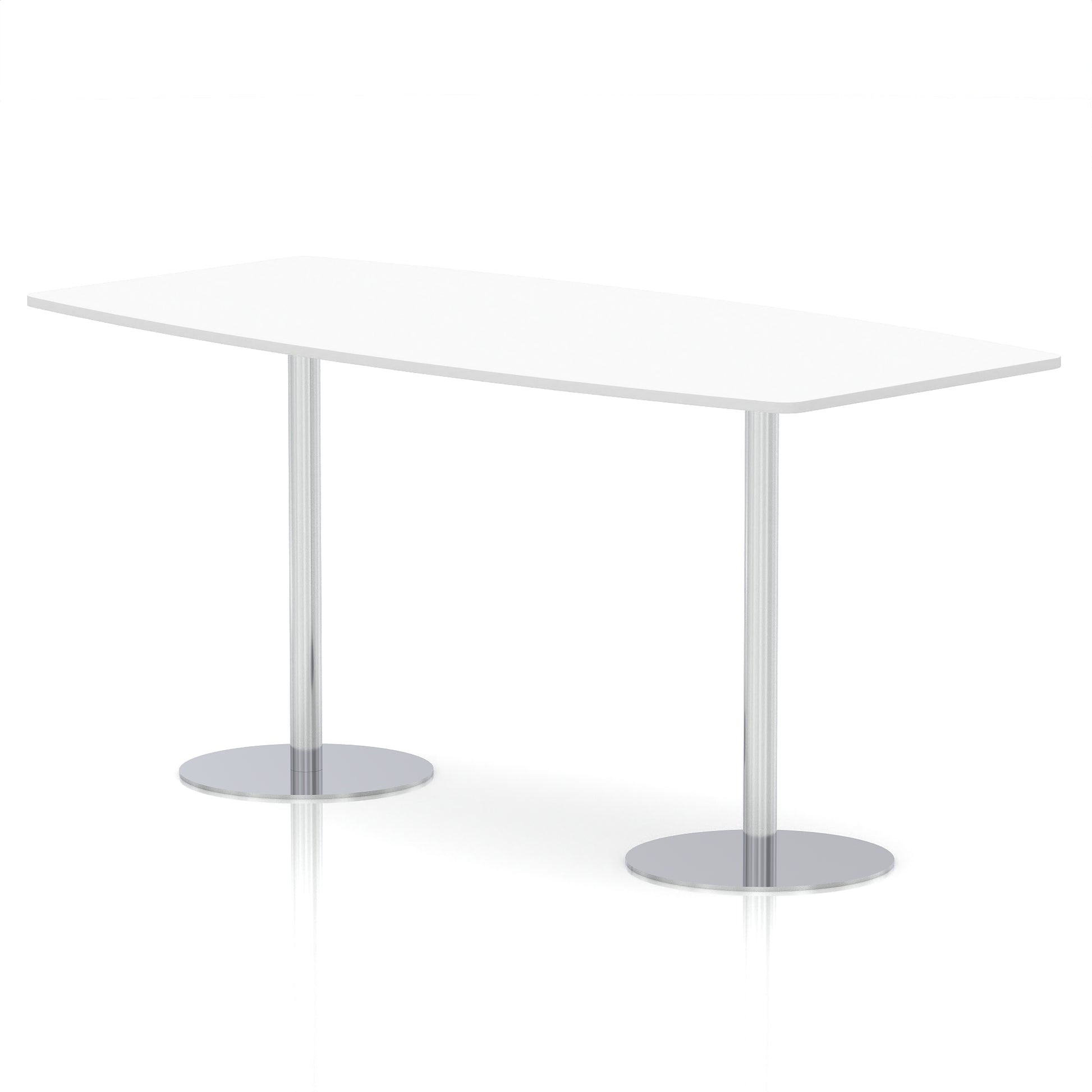 Italia High Gloss Boardroom Table Silver Leg