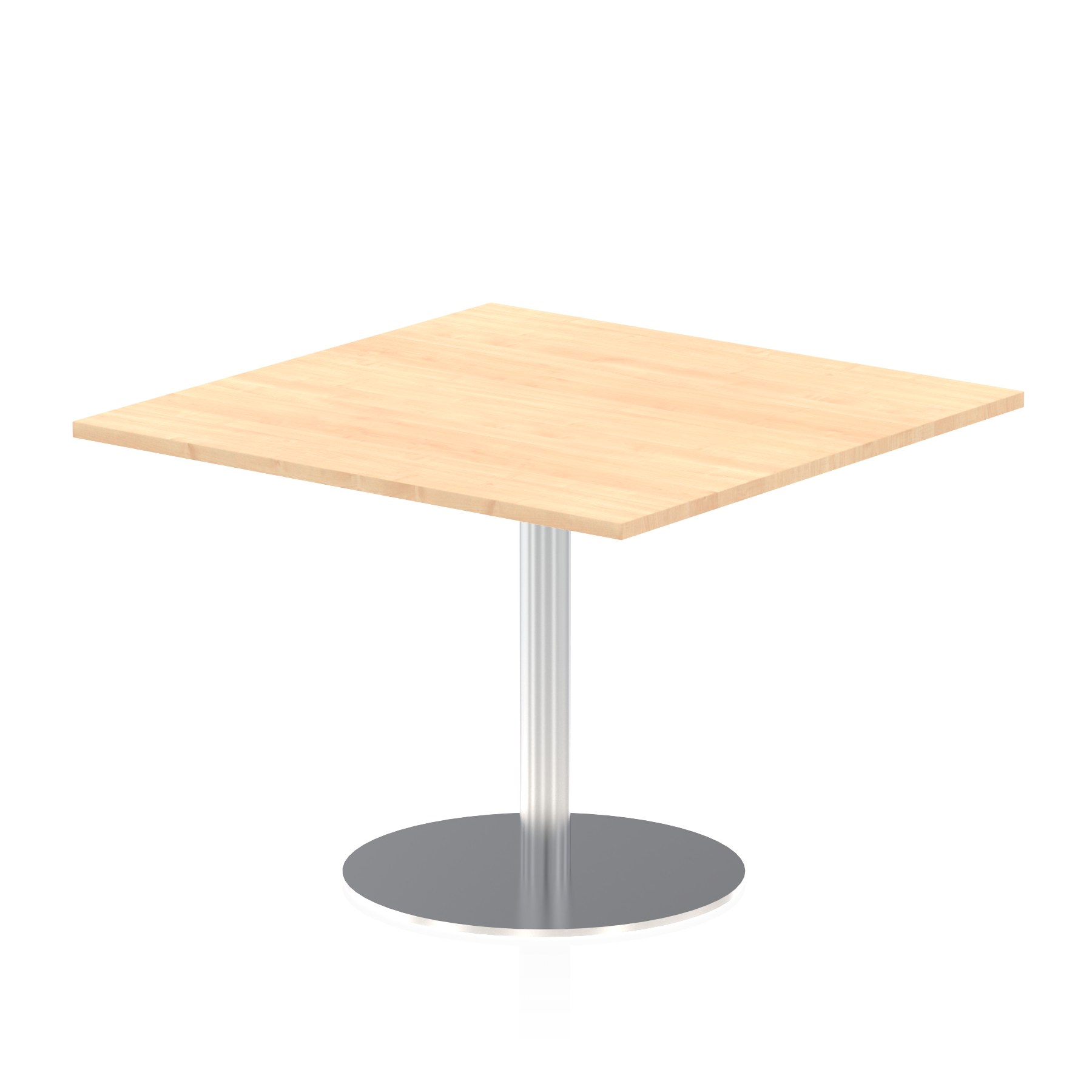 Italia Square Poseur Table Silver Leg