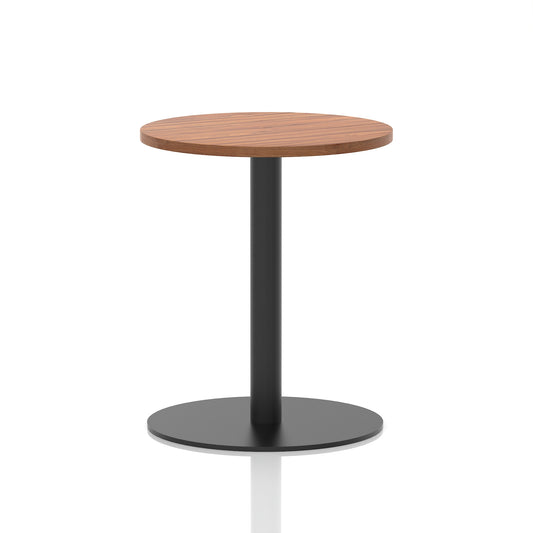 Italia Round Poseur Table Black Leg