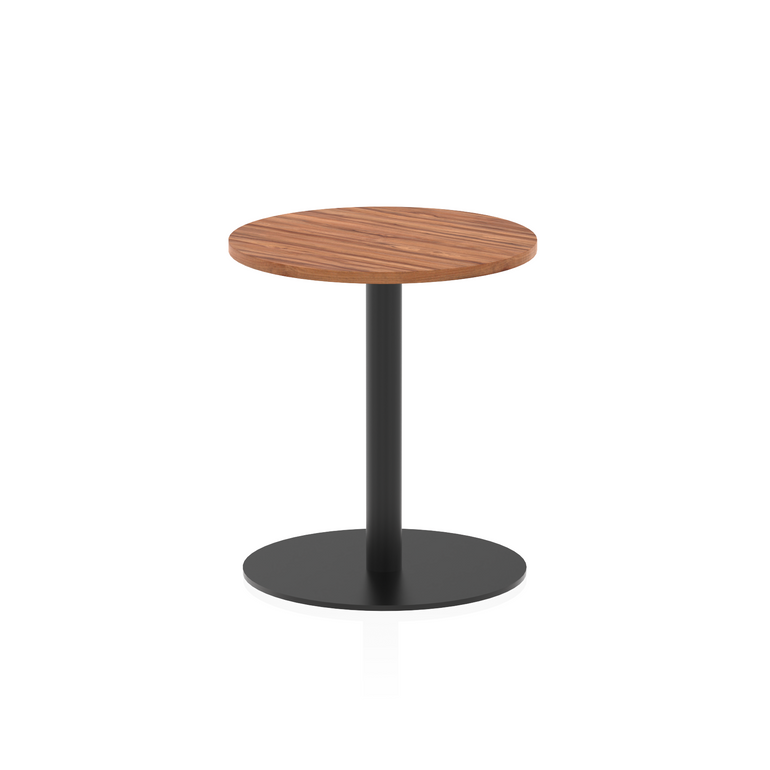 Italia Round Poseur Table Black Leg