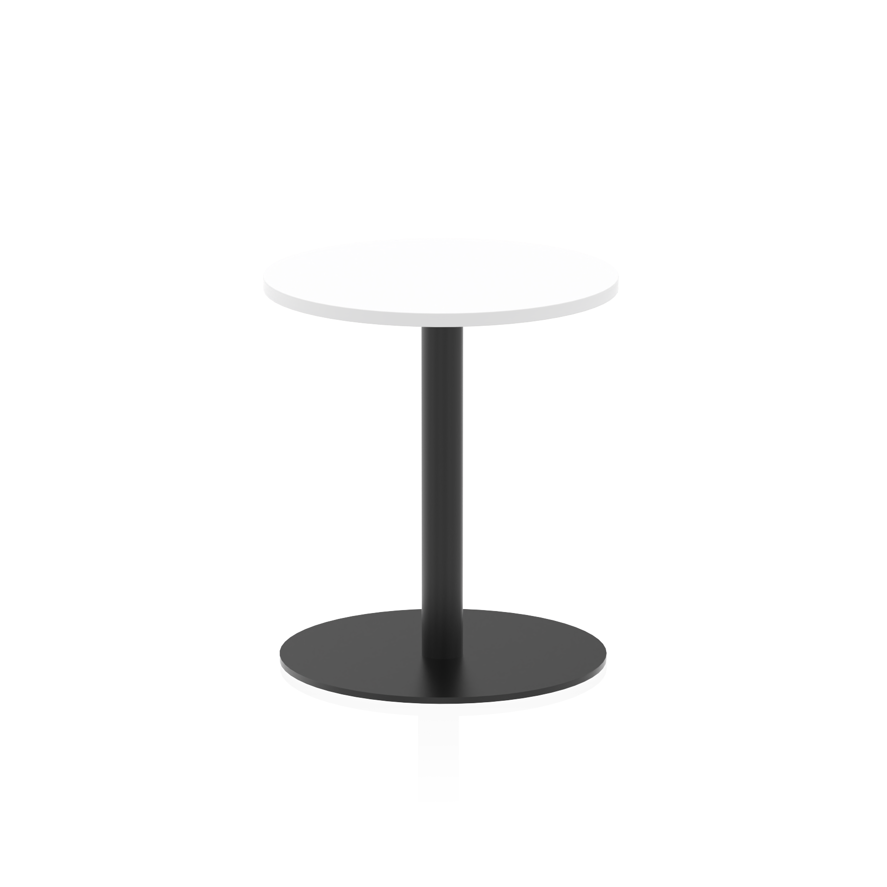 Italia Round Poseur Table Black Leg