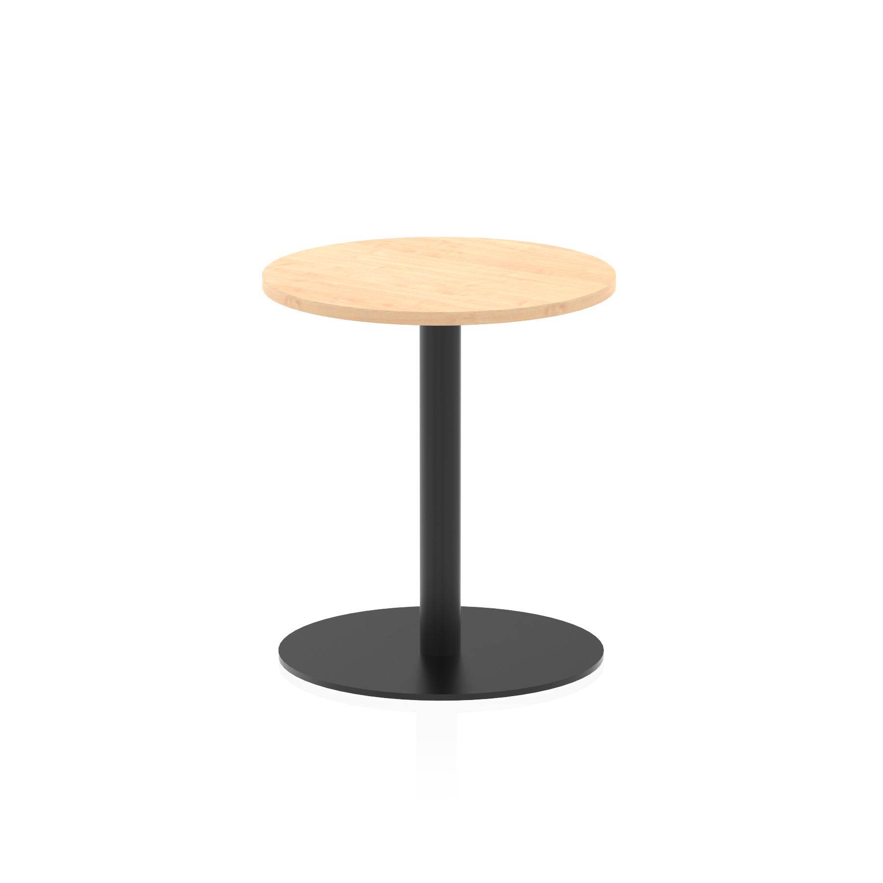 Italia Round Poseur Table Black Leg