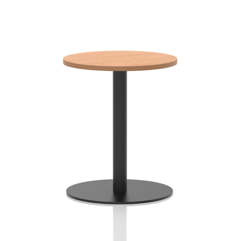 Italia Round Poseur Table Black Leg