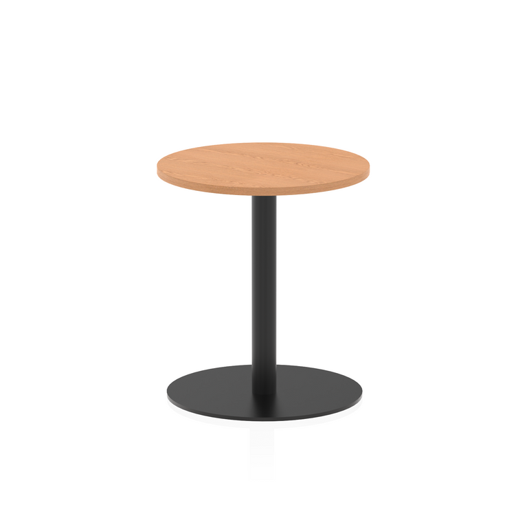 Italia Round Poseur Table Black Leg