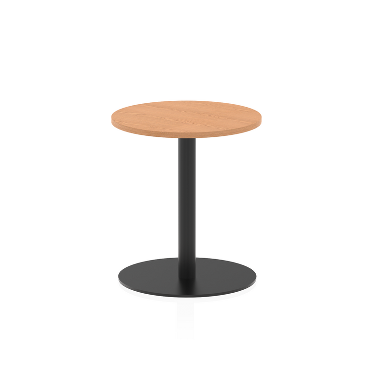 Italia Round Poseur Table Black Leg