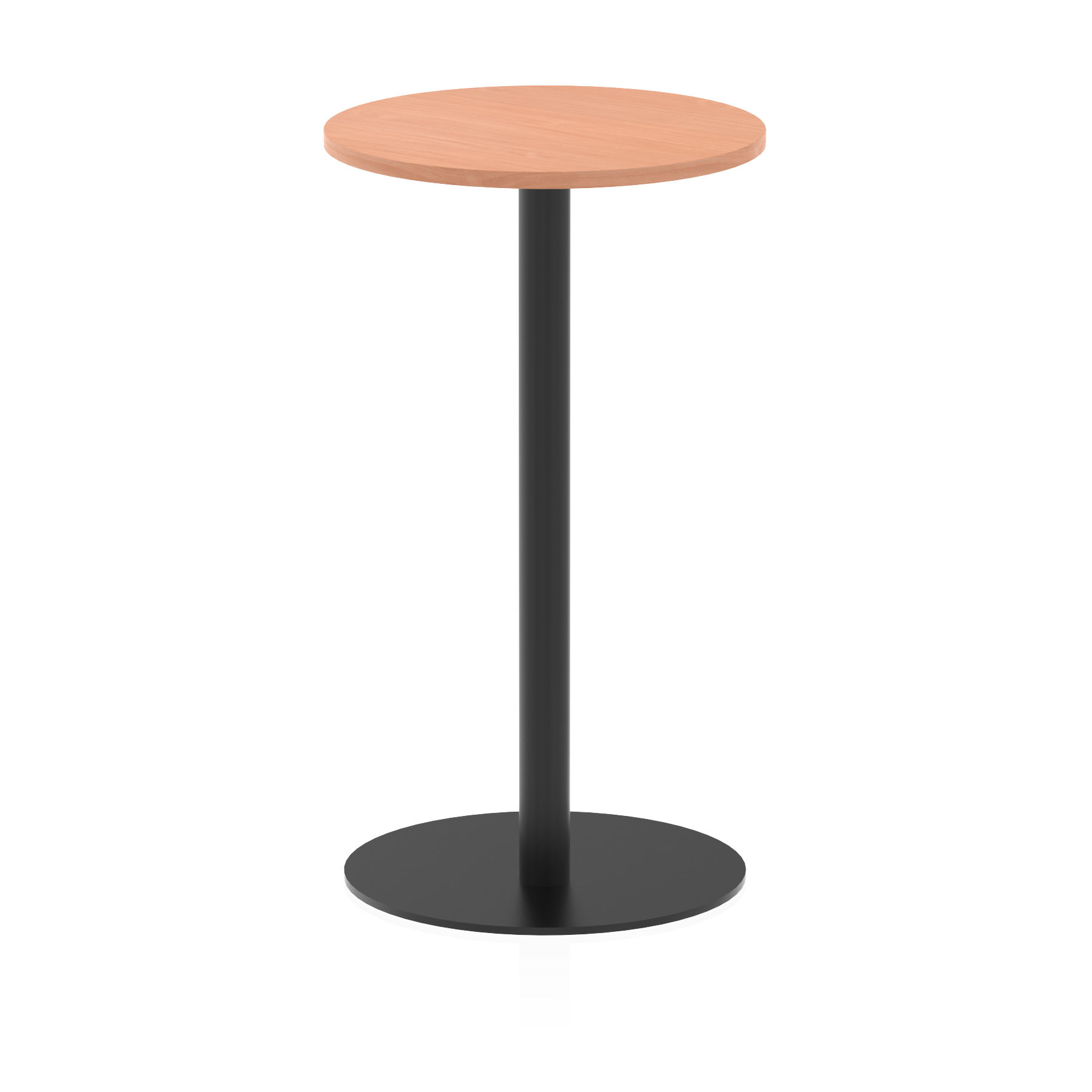 Italia Round Poseur Table Black Leg