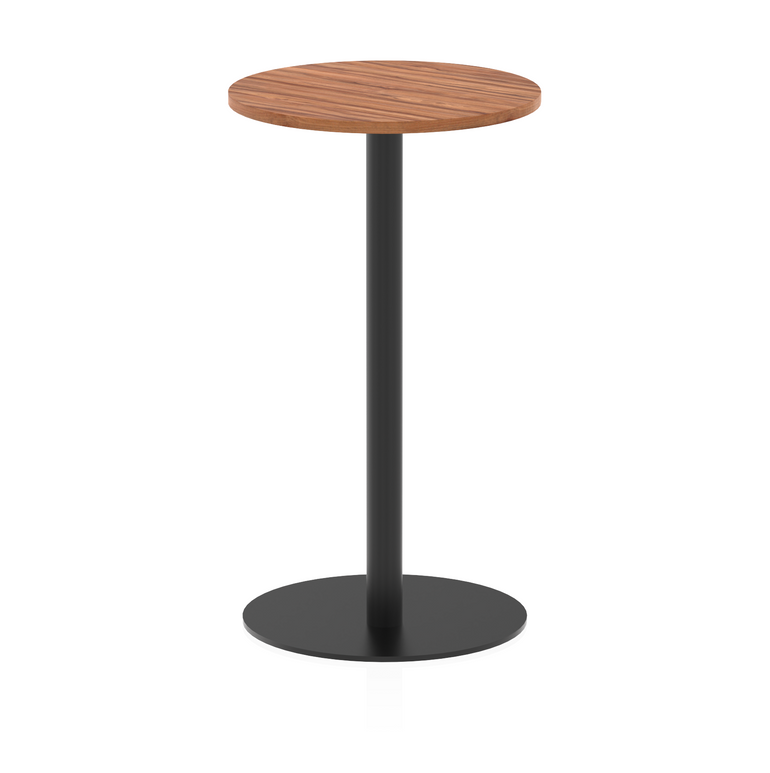 Italia Round Poseur Table Black Leg