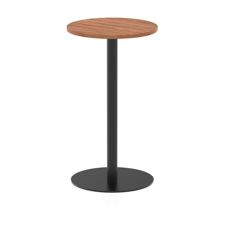 Italia Round Poseur Table Black Leg