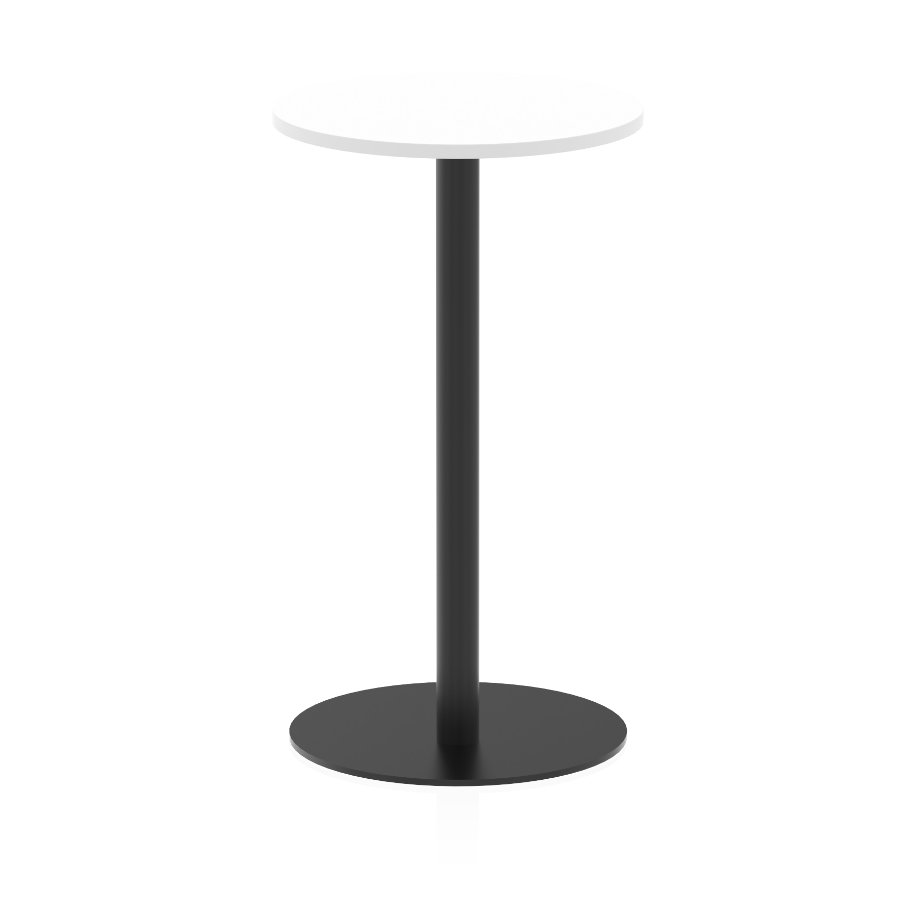 Italia Round Poseur Table Black Leg