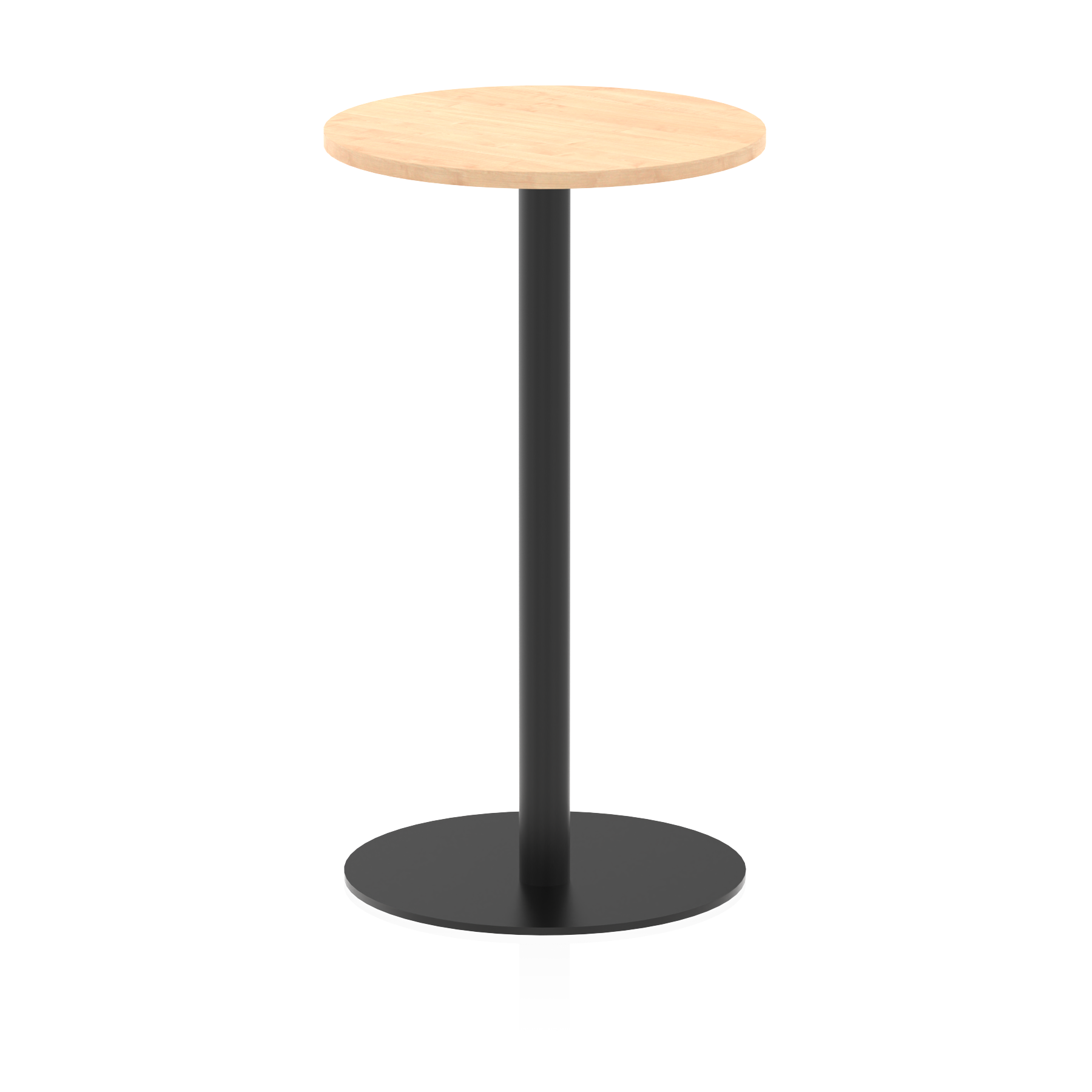 Italia Round Poseur Table Black Leg