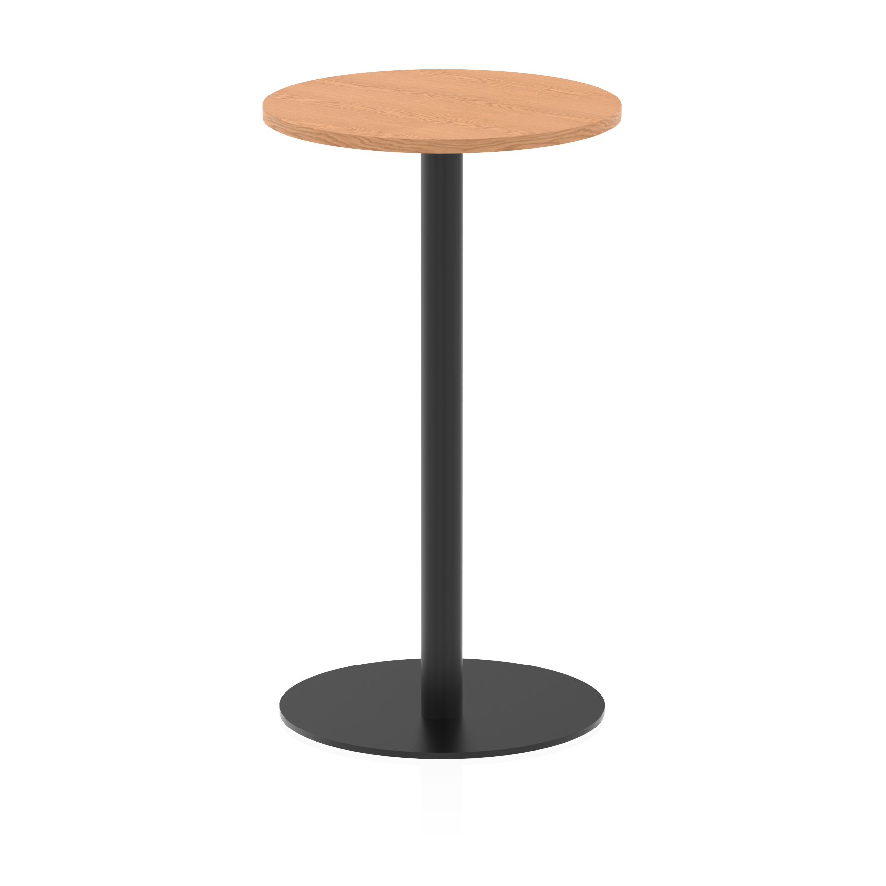 Italia Round Poseur Table Black Leg