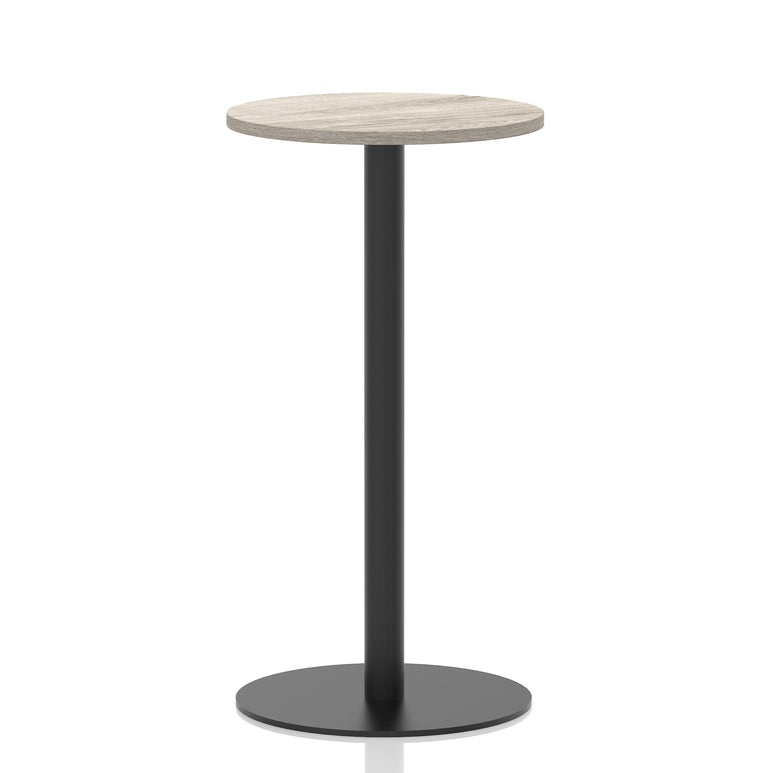 Italia Round Poseur Table Black Leg
