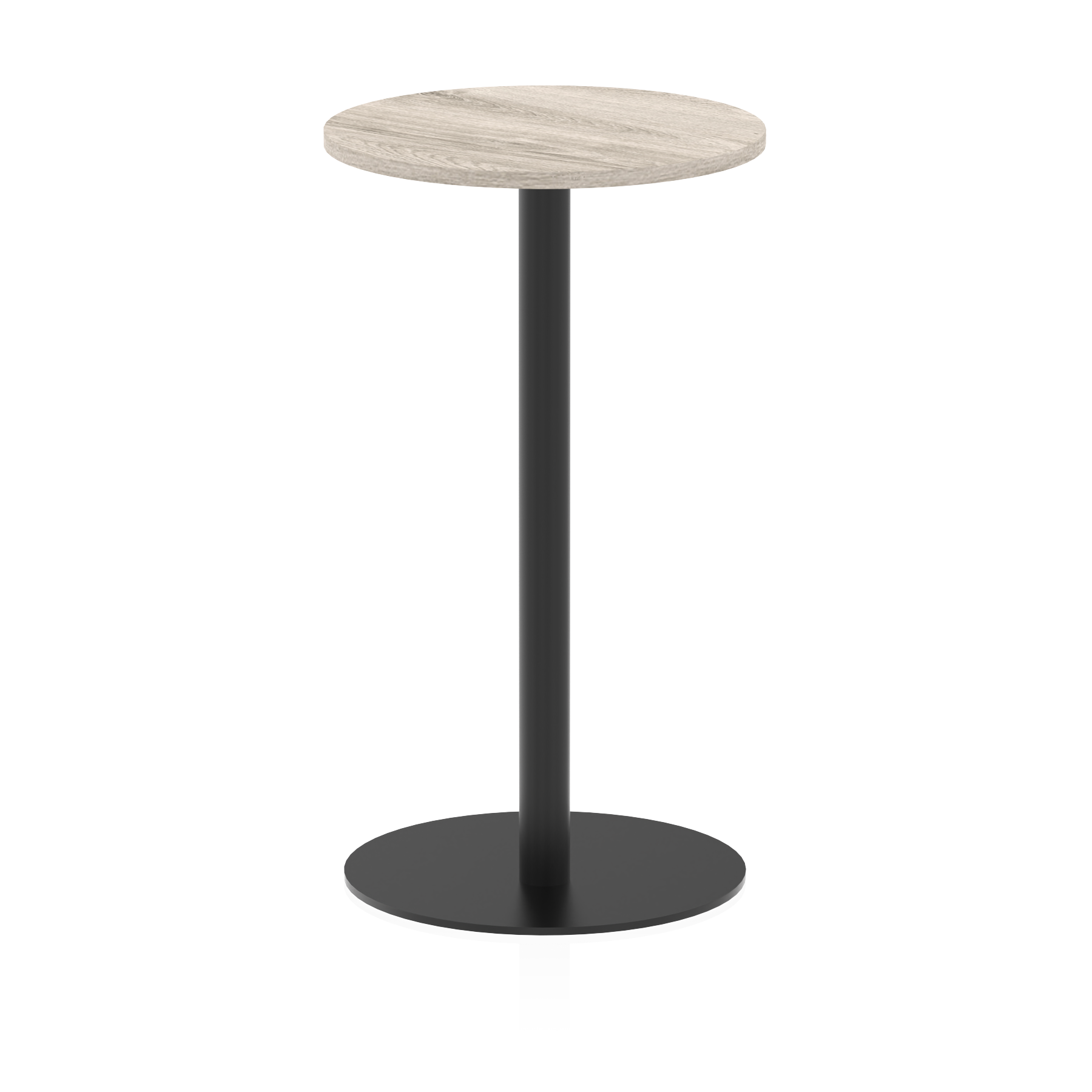 Italia Round Poseur Table Black Leg