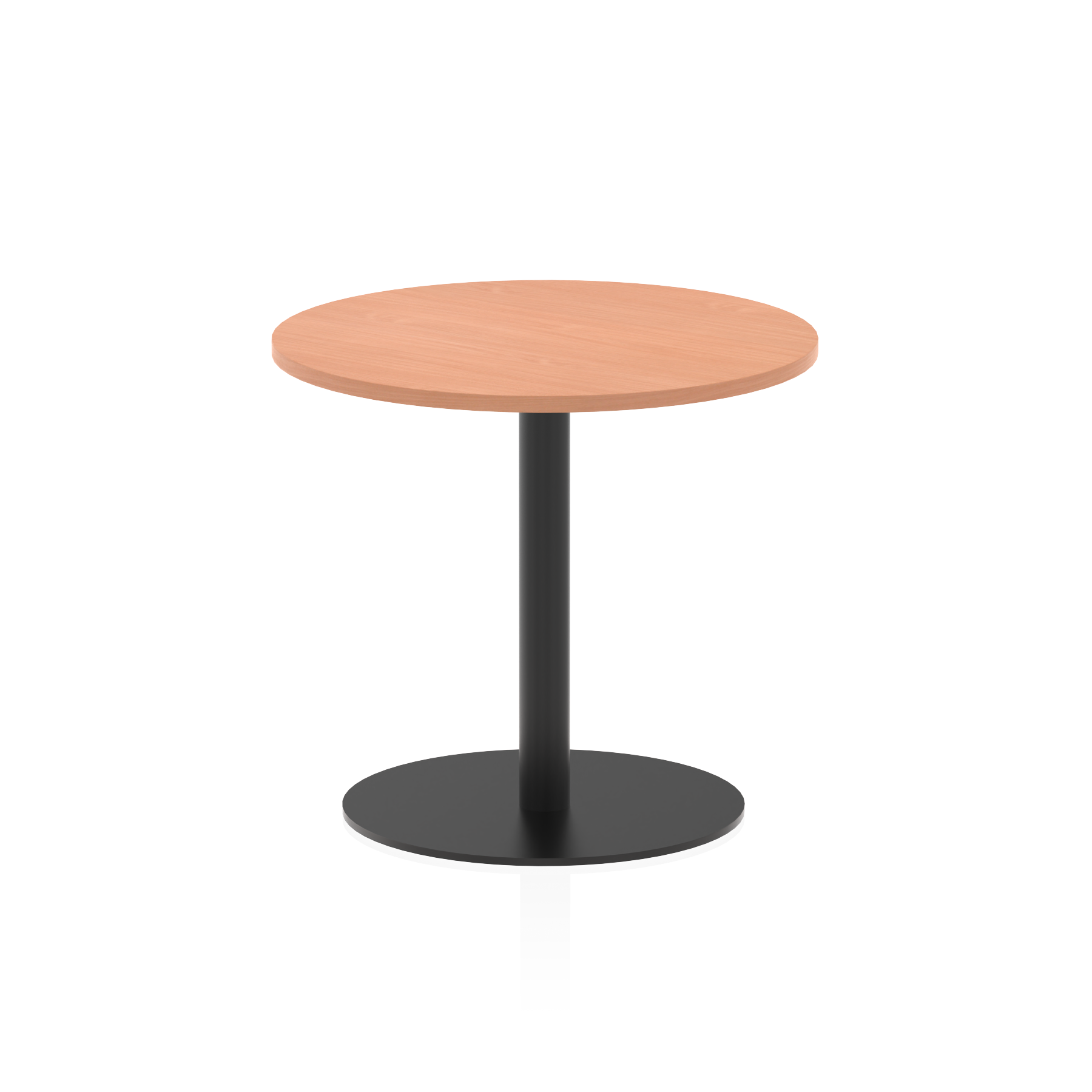 Italia Round Poseur Table Black Leg