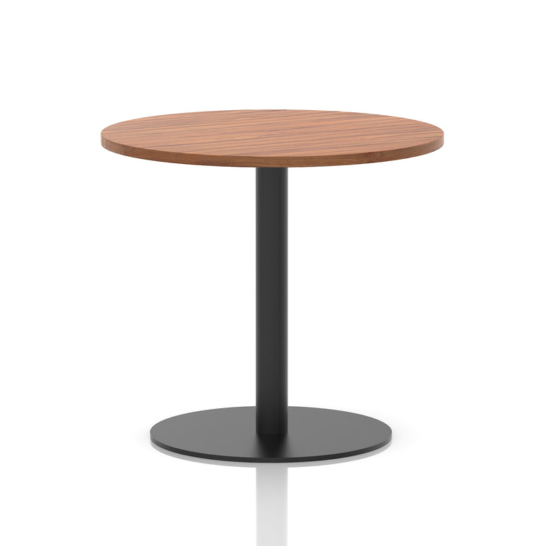 Italia Round Poseur Table Black Leg