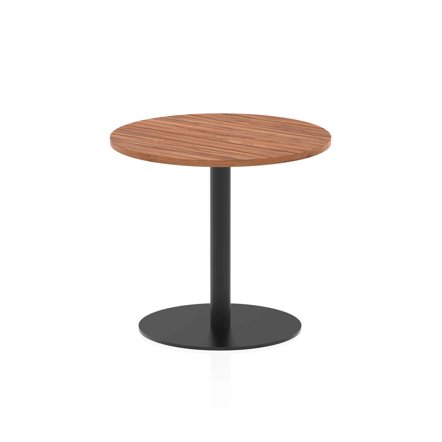 Italia Round Poseur Table Black Leg