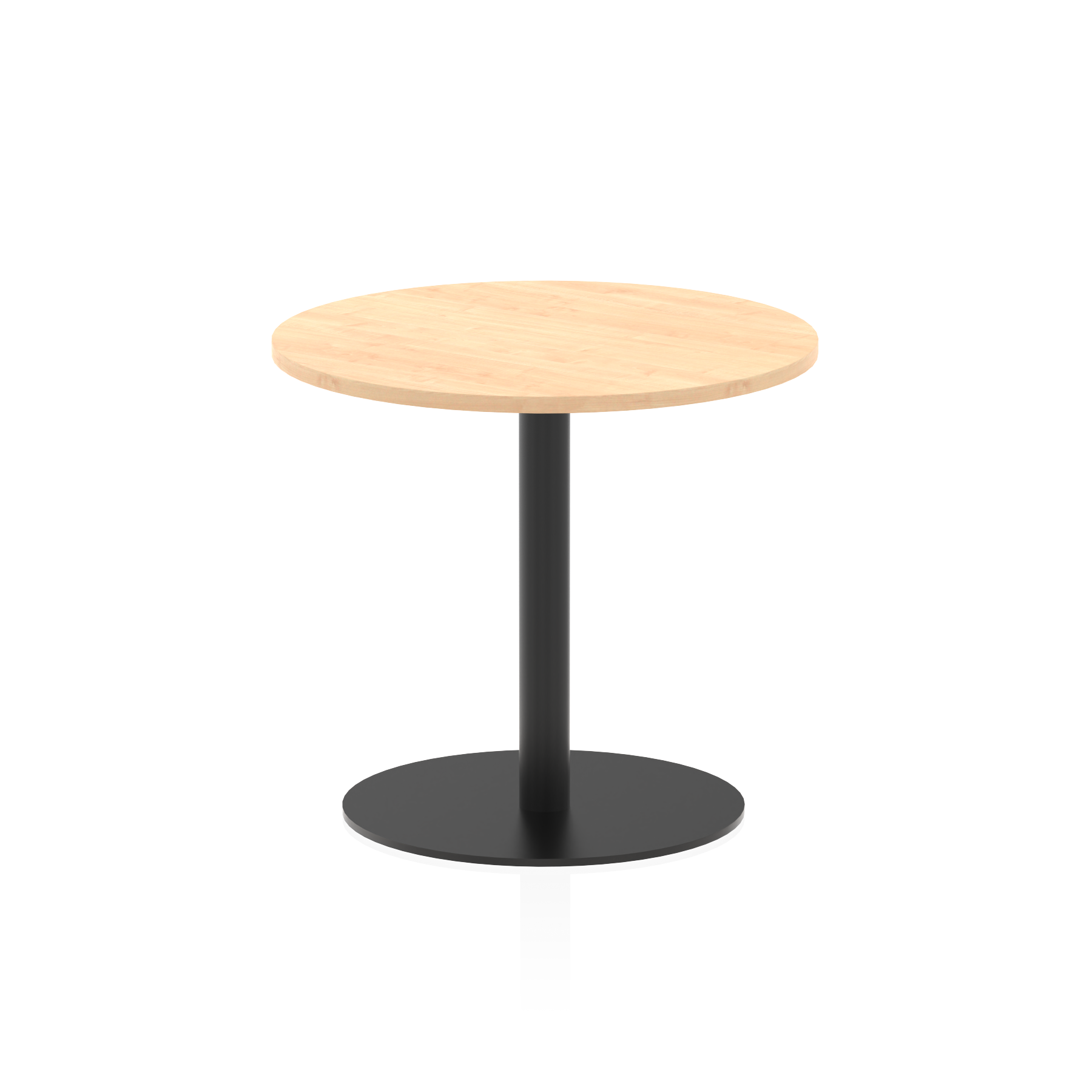 Italia Round Poseur Table Black Leg