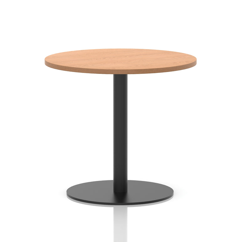 Italia Round Poseur Table Black Leg
