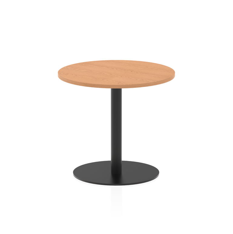 Italia Round Poseur Table Black Leg
