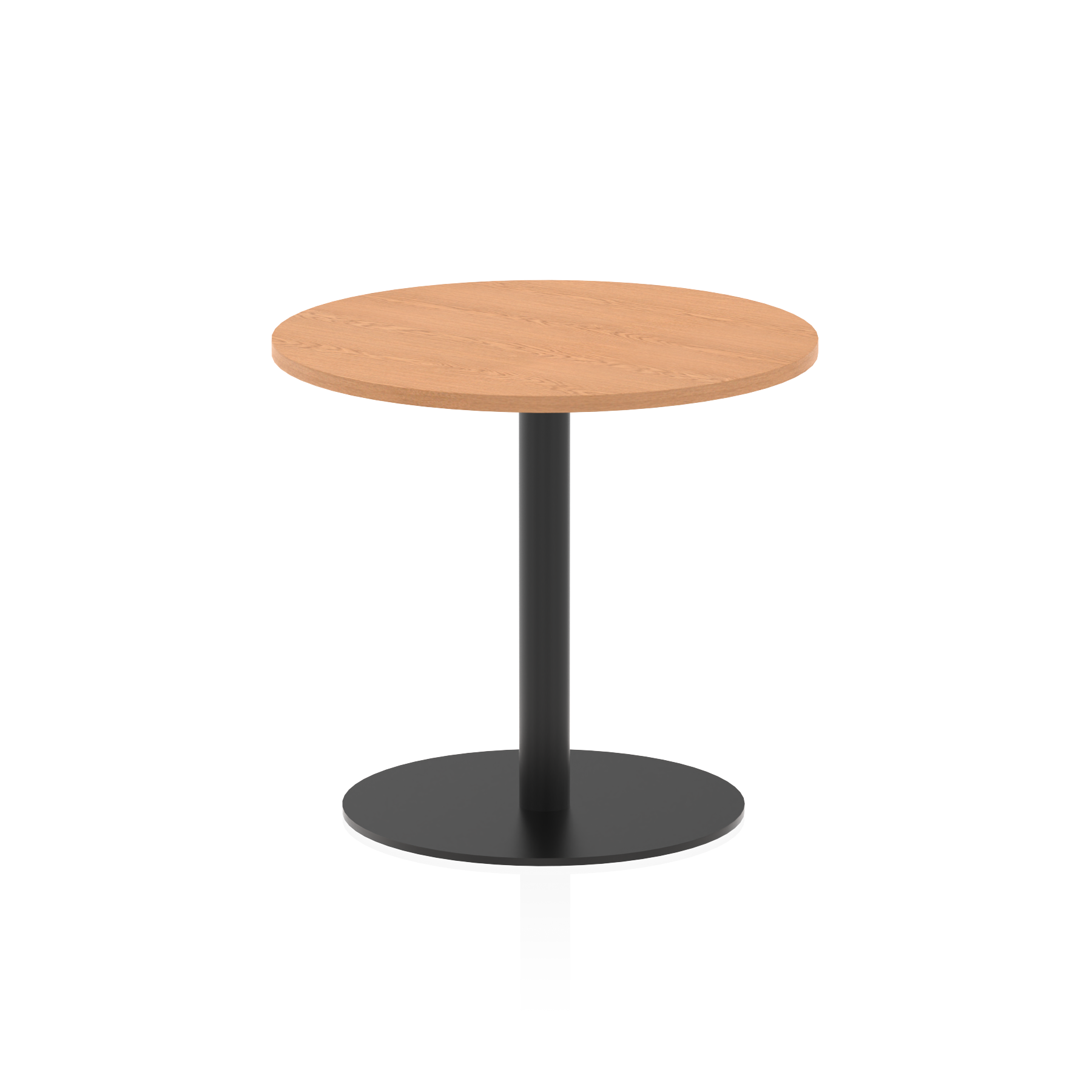 Italia Round Poseur Table Black Leg