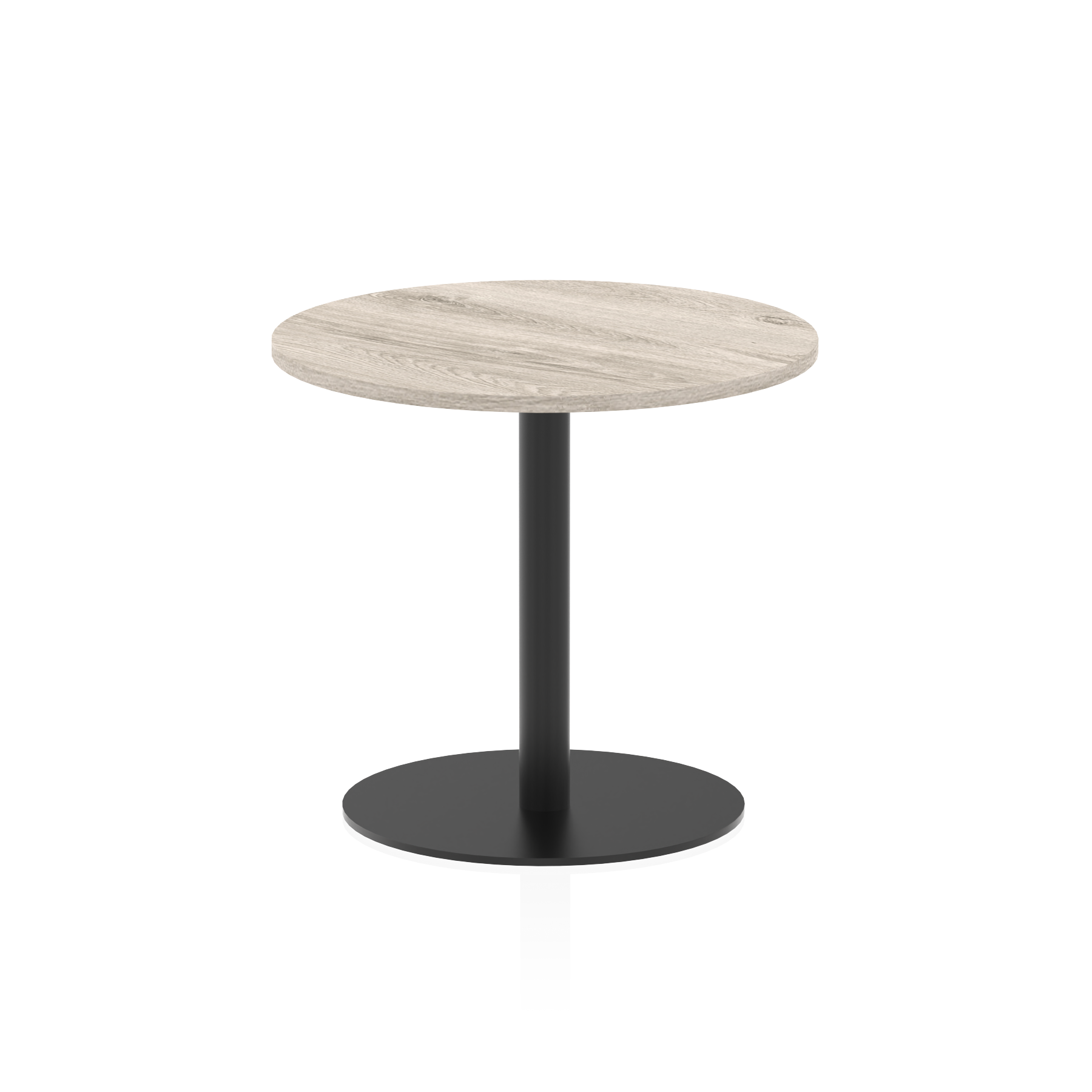 Italia Round Poseur Table Black Leg