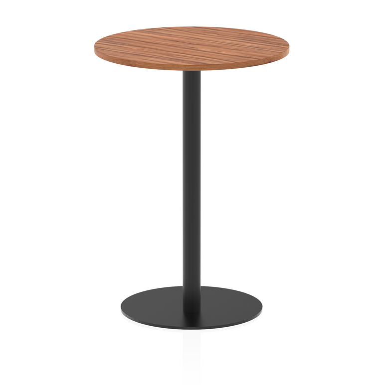 Italia Round Poseur Table Black Leg