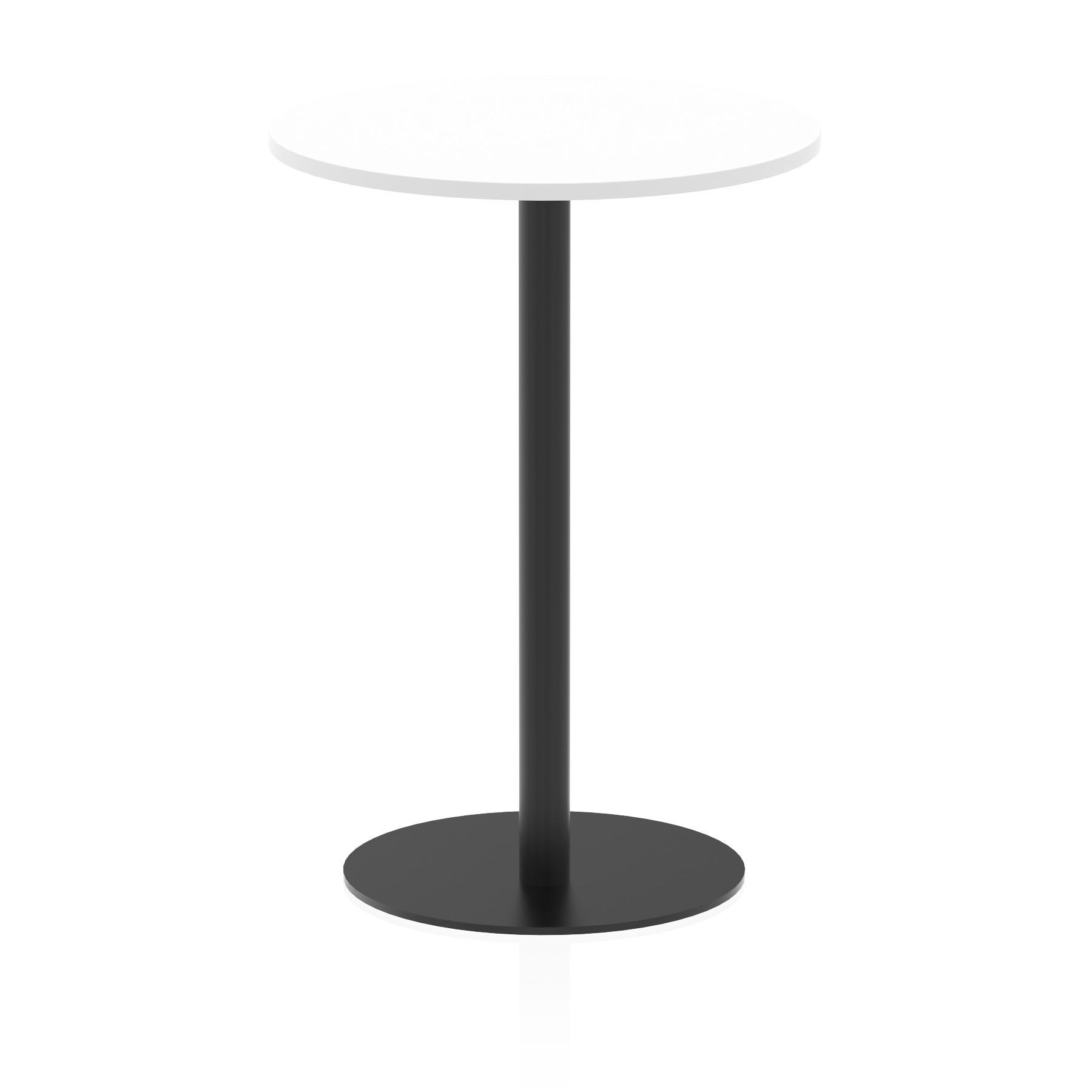 Italia Round Poseur Table Black Leg