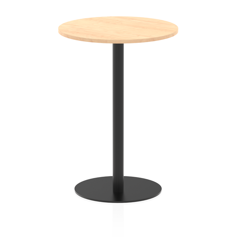 Italia Round Poseur Table Black Leg