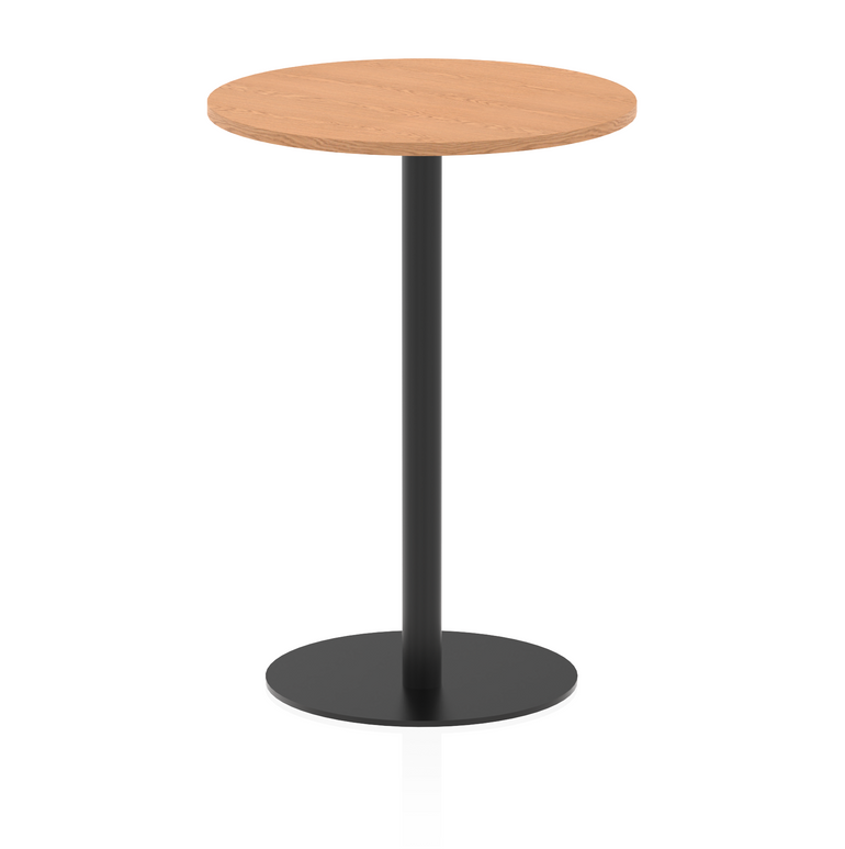 Italia Round Poseur Table Black Leg