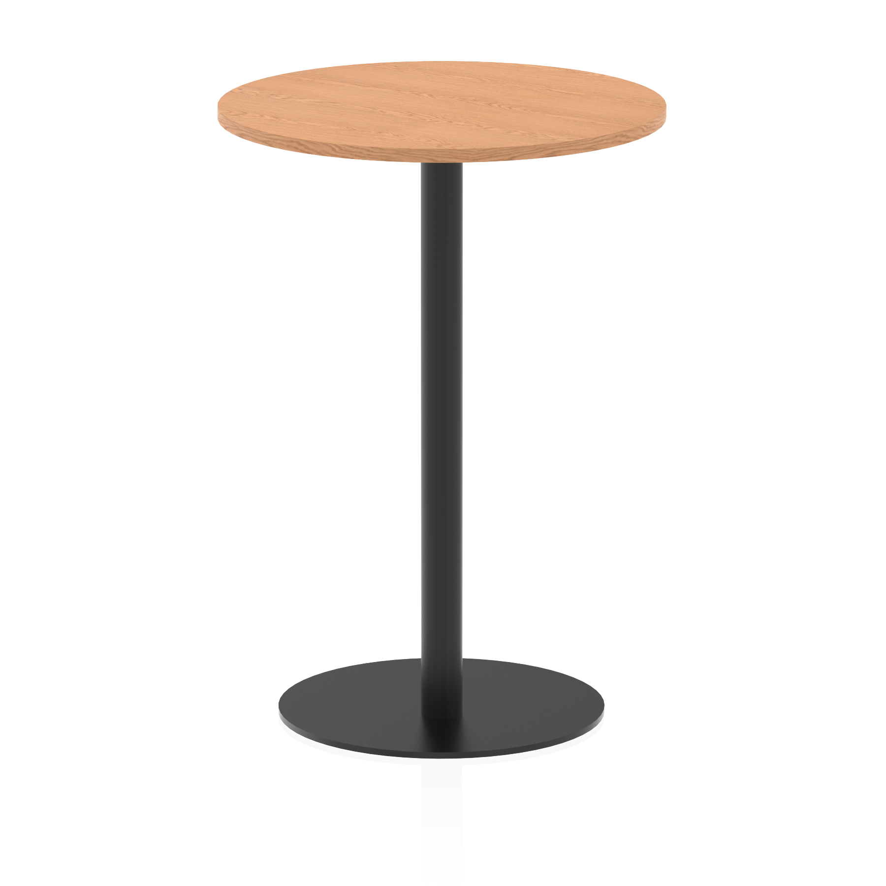 Italia Round Poseur Table Black Leg