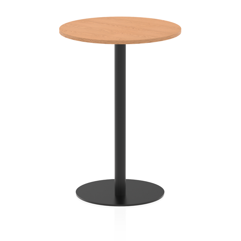 Italia Round Poseur Table Black Leg