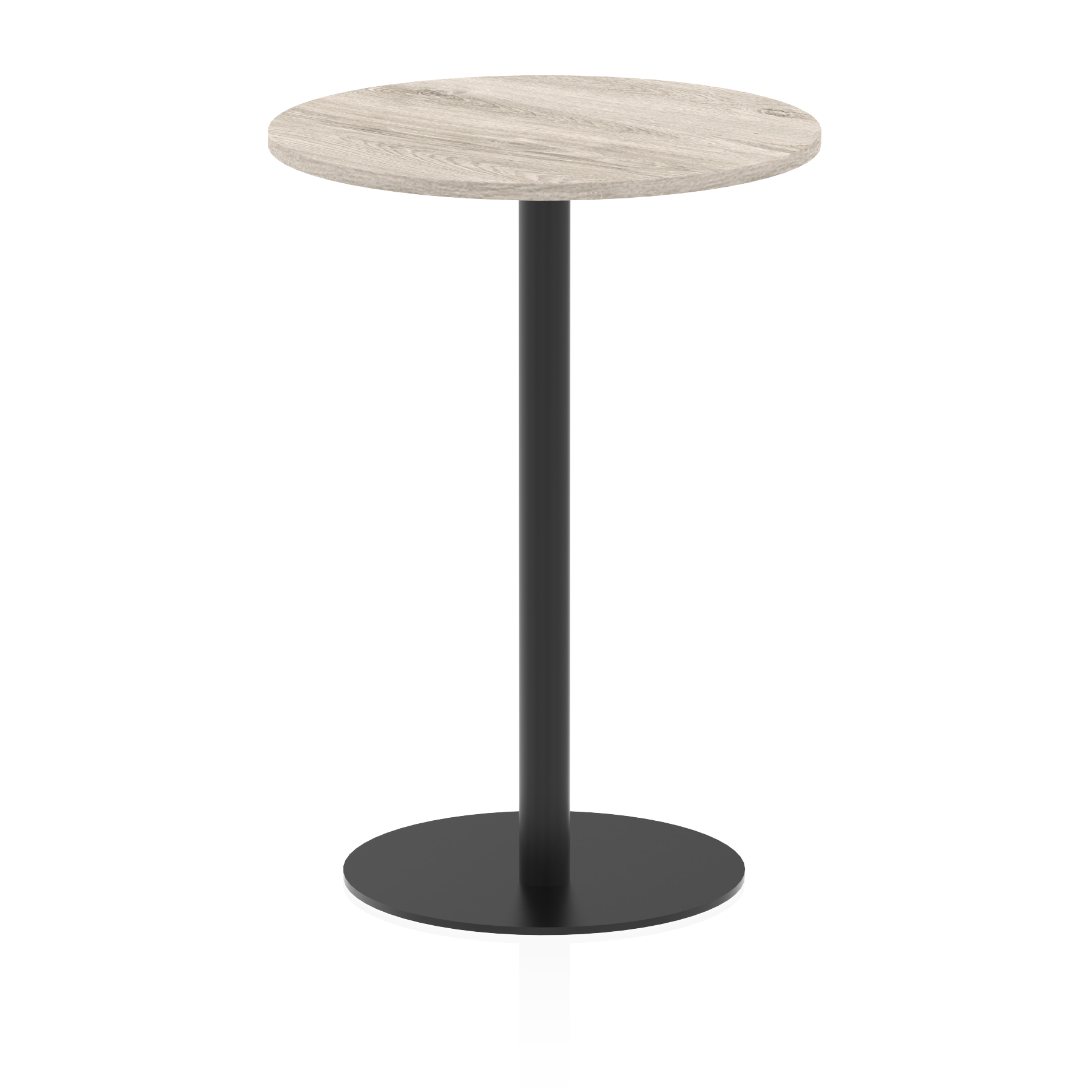 Italia Round Poseur Table Black Leg