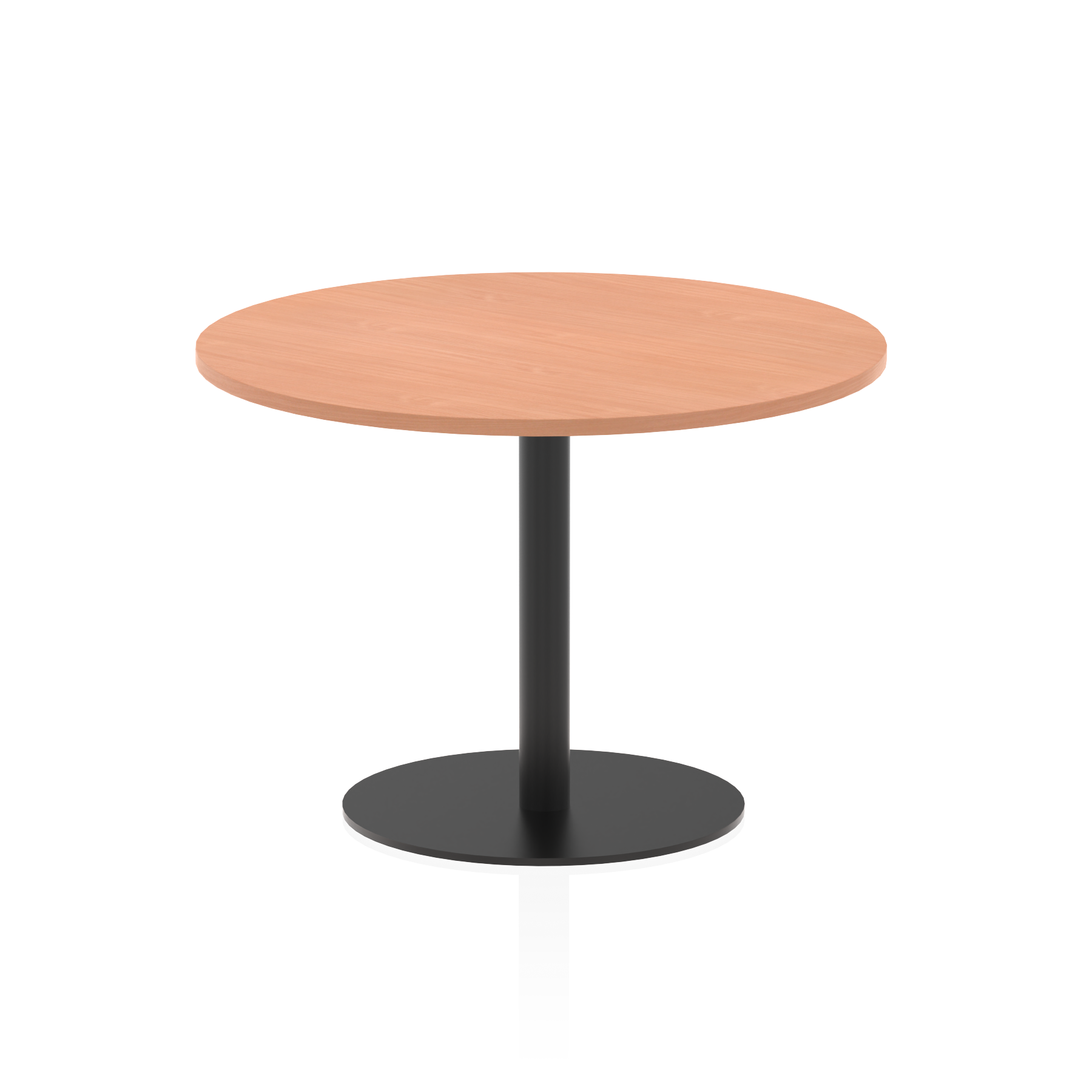 Italia Round Poseur Table Black Leg