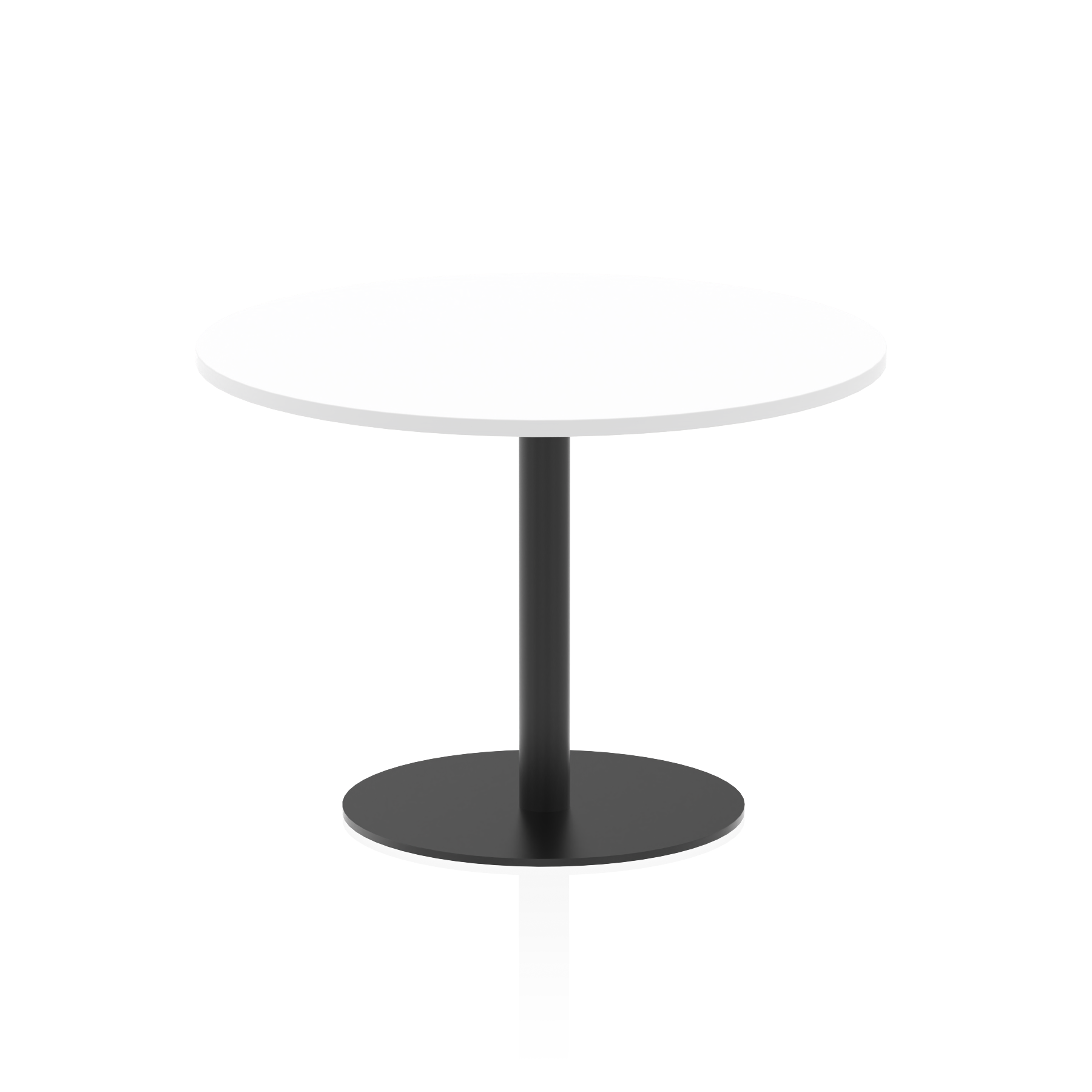 Italia Round Poseur Table Black Leg