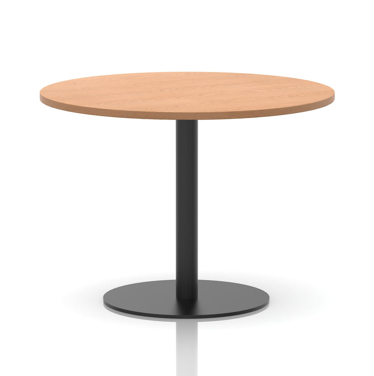 Italia Round Poseur Table Black Leg