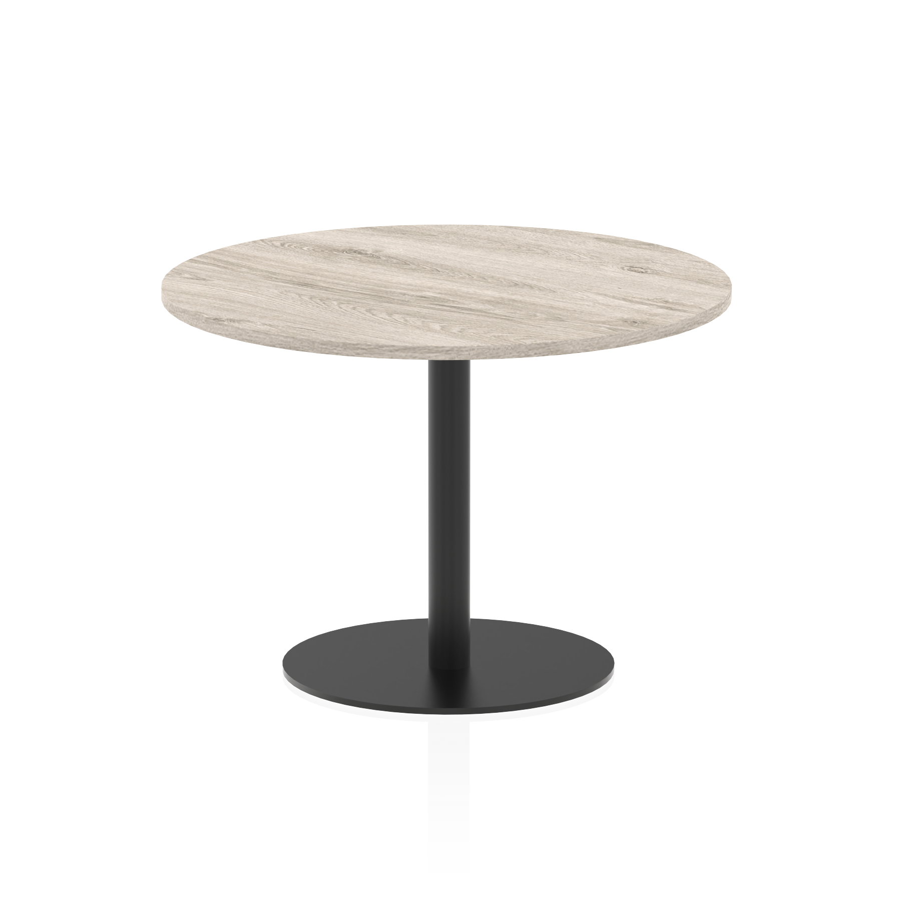 Italia Round Poseur Table Black Leg