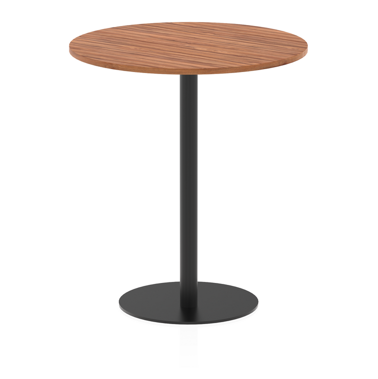 Italia Round Poseur Table Black Leg