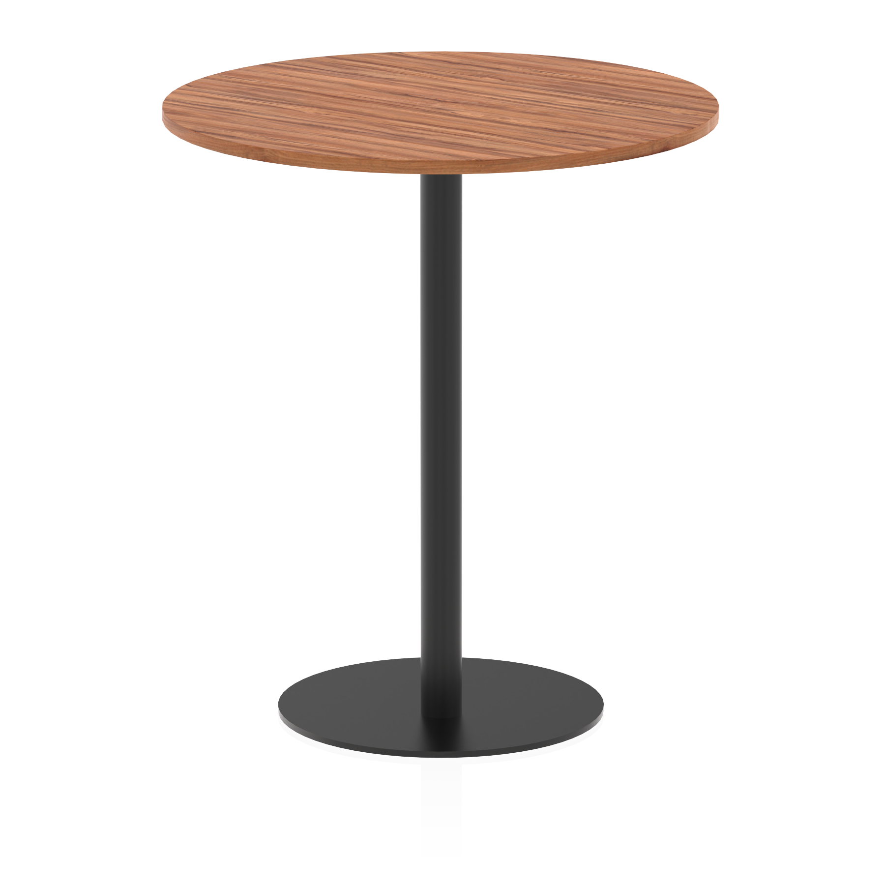 Italia Round Poseur Table Black Leg