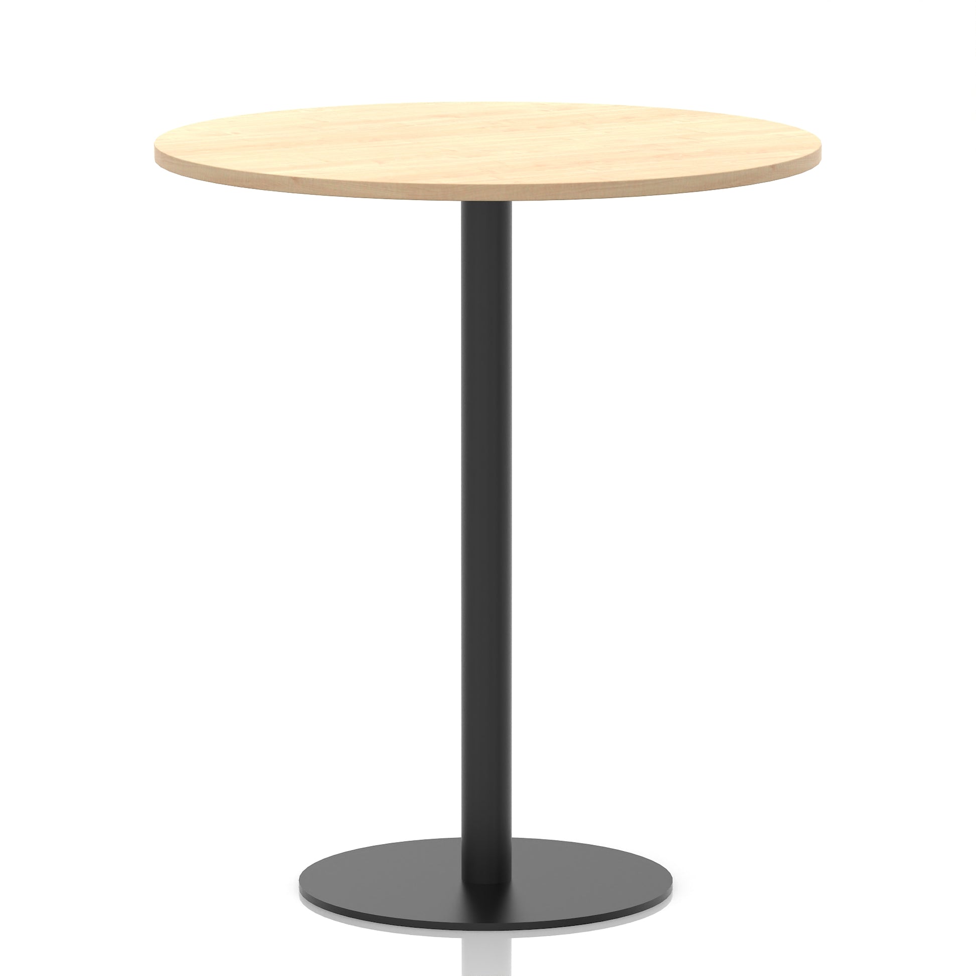 Italia Round Poseur Table Black Leg