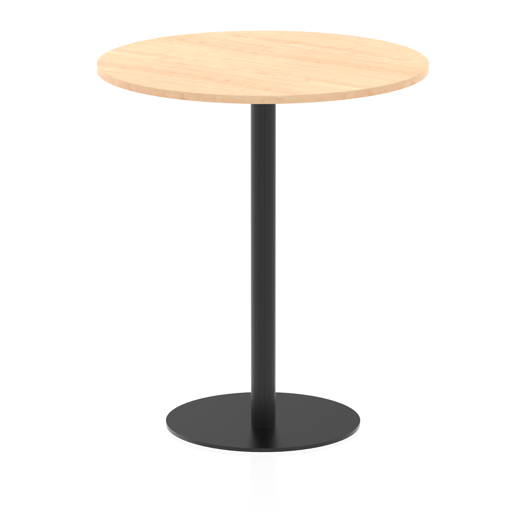 Italia Round Poseur Table Black Leg